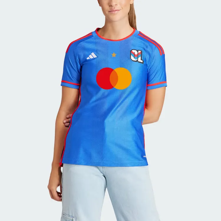 Adidas Olympique Lyonnais Soccer Jerseys Women's Blue-2