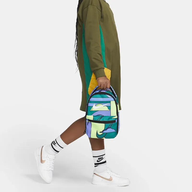 Nike Polyester Lunch Bag Handbag Regular Unisex Blue Green Multicolor-5
