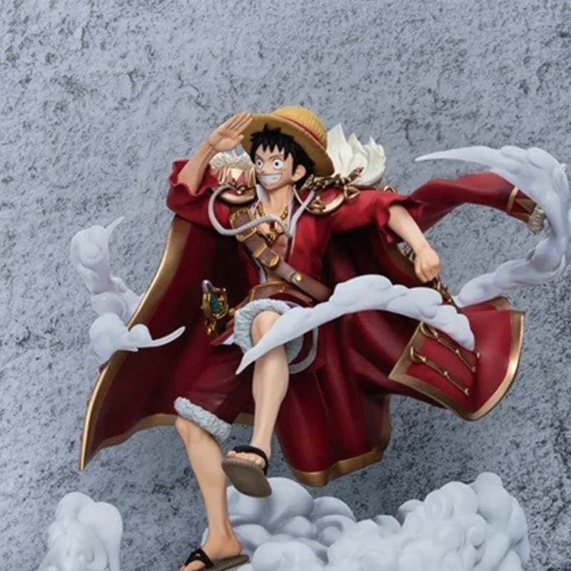 BANDAI Monkey D. Luffy Bnfigure Bntsh One Piece Departure New World Scale Figures 18cm-3