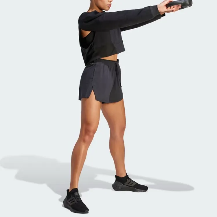 Adidas AEROREADY Sweatshirts Women's Black-4