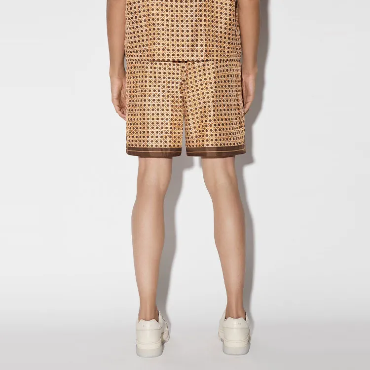 AMIRI Weave Patern Silk Short-2
