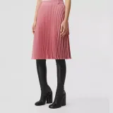 Burberry Pleated Panel Grain De Poudre Shorts 'Rosy Pink'