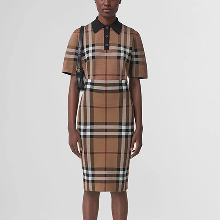 Burberry Check Polo Brown Check-1