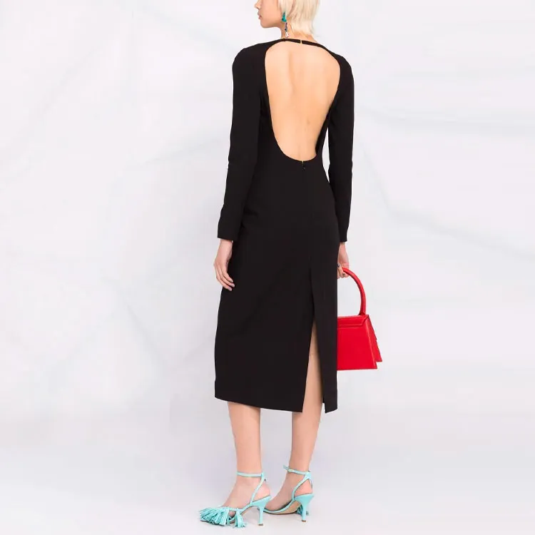 Jacquemus Long-Sleeved Dresses Women's Black-2