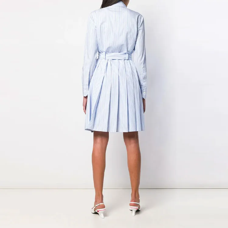 PRADA Long-Sleeved Dresses Women's Blue-2