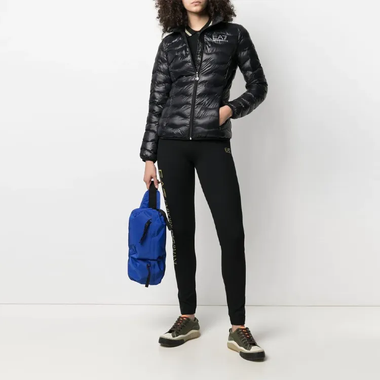 EMPORIO ARMANI EA7 Puffer Jacket Women's Black-1