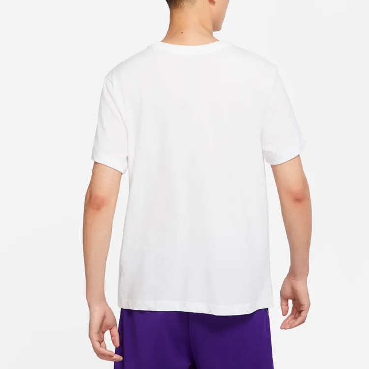 Nike Drop Shoulder Sleeve T-Shirt Men's White-4