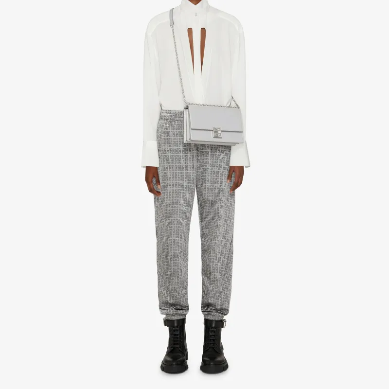 GIVENCHY 4G Box Smooth Cow Leather Chain Shoulder Bag Crossbody Bag Medium Size Women's Cloud Gray-5