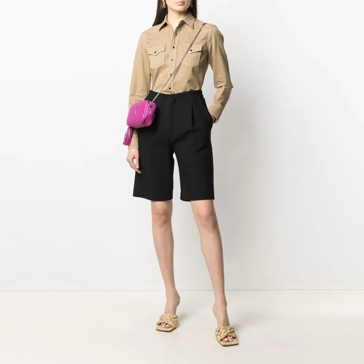 SAINT LAURENT Shirts Women's Khaki-2