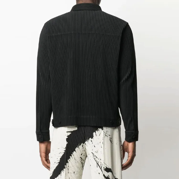 Homme Plissé Issey Miyake Shirts Men Black-2