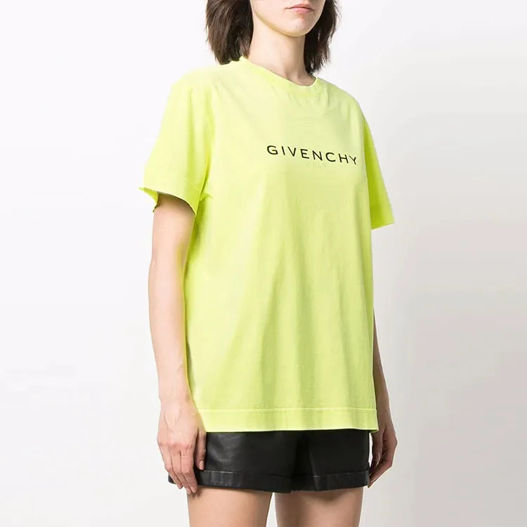 Givenchy Reverse T Shirt 'Fluo Yellow'-3