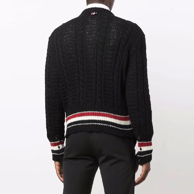THOM BROWNE Sweaters Men Black-5