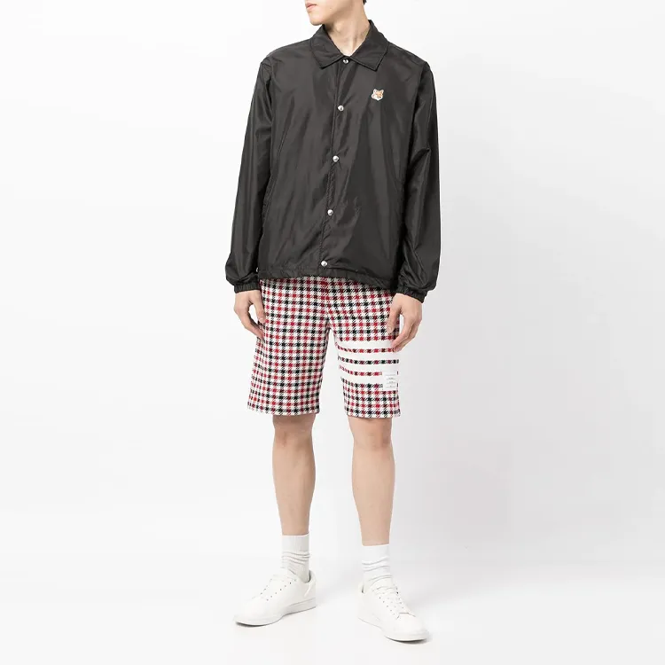 THOM BROWNE 4 Bar Stripe Checked Shorts-1