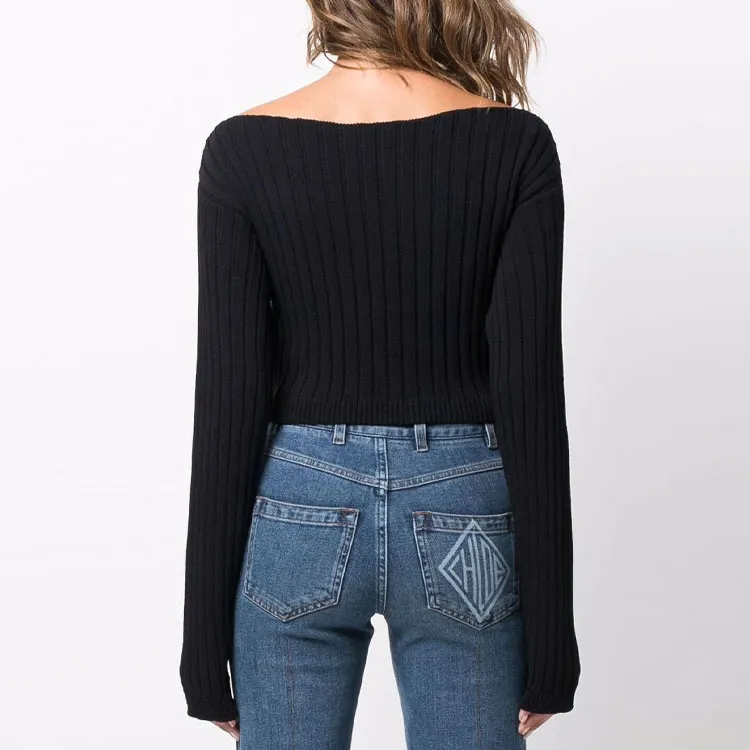 BALMAIN FW21 Slim Fit Sweater Women's Black-1