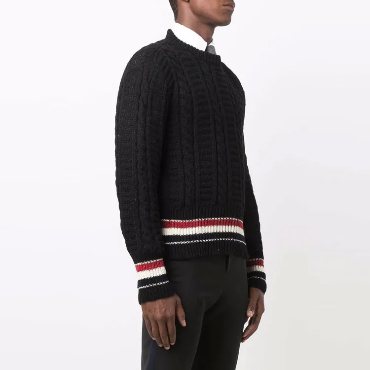 THOM BROWNE Sweaters Men Black-6