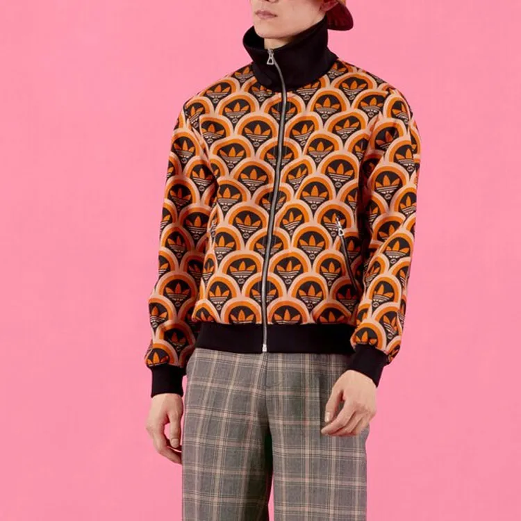 GUCCI X Adidas Trefoil Print Jacket-3