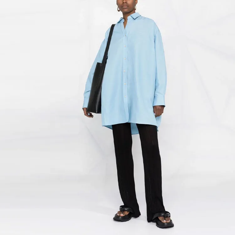 TOTEME Embroidered-logo Long Shirt-1