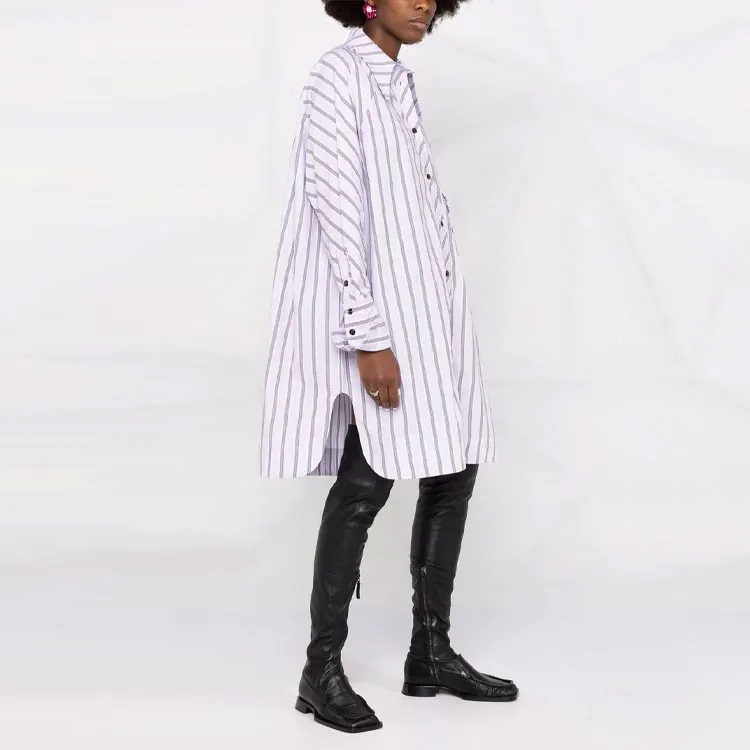 GANNI Long-Sleeved Dresses Women's White-1