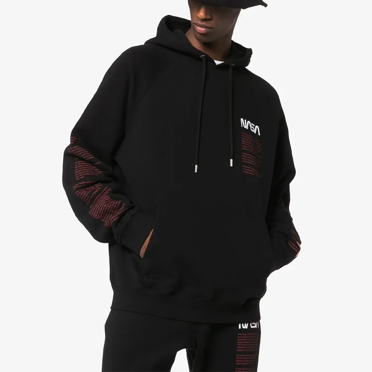 HERON PRESTON NASA-print Cotton Hoodie-3
