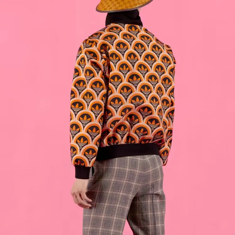 GUCCI X Adidas Trefoil Print Jacket-4