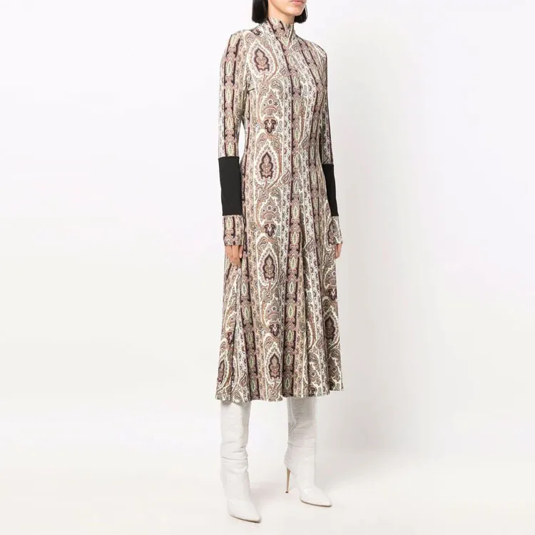 Paul Smith Long-Sleeved Dresses Women's Umber-1