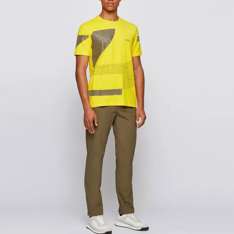HUGO BOSS SS22 T Shirt Men's Yellow-1