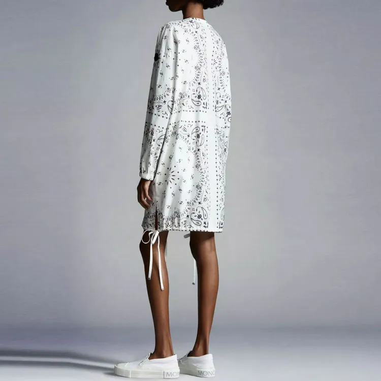 Moncler SS22 Long Sleeved Dresses Women's White-2