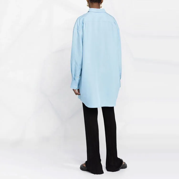 TOTEME Embroidered-logo Long Shirt-2
