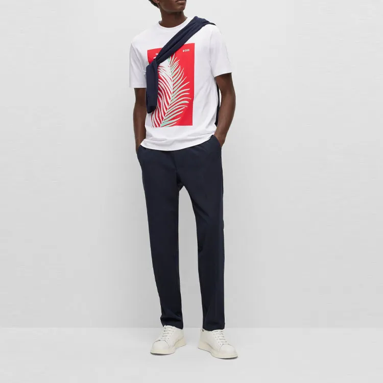 HUGO BOSS T Shirts Men White-2