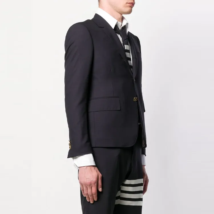 THOM BROWNE Business Suits Men Blue-3