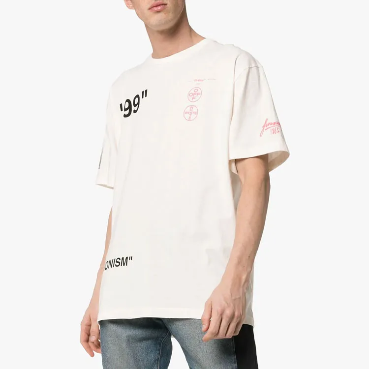 OFF WHITE Neutral Impressionism T shirt-2