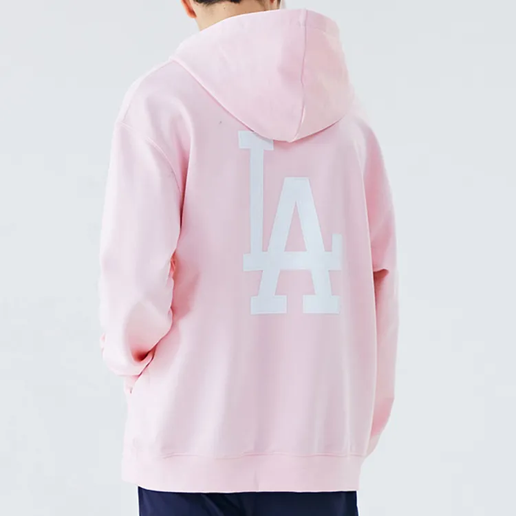 MLB Hooded Regular Sweatshirt Unisex Pink-3