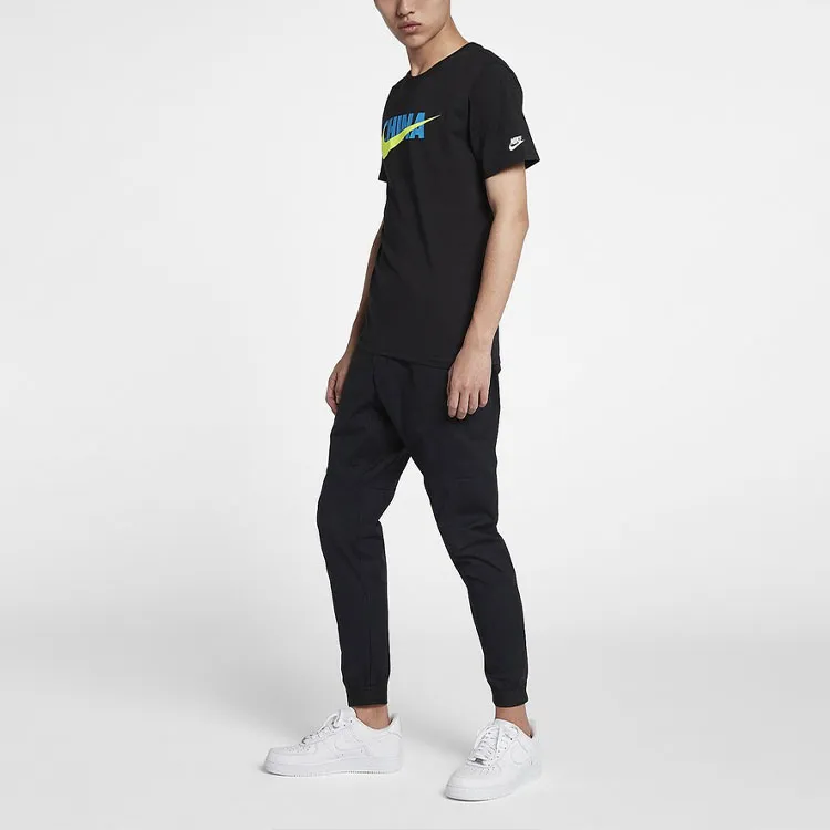 Nike T Shirts Men Black-3