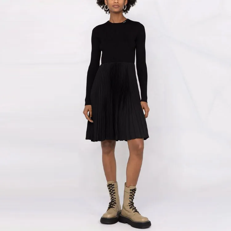 PRADA Long-Sleeved Dresses Women's Black-1