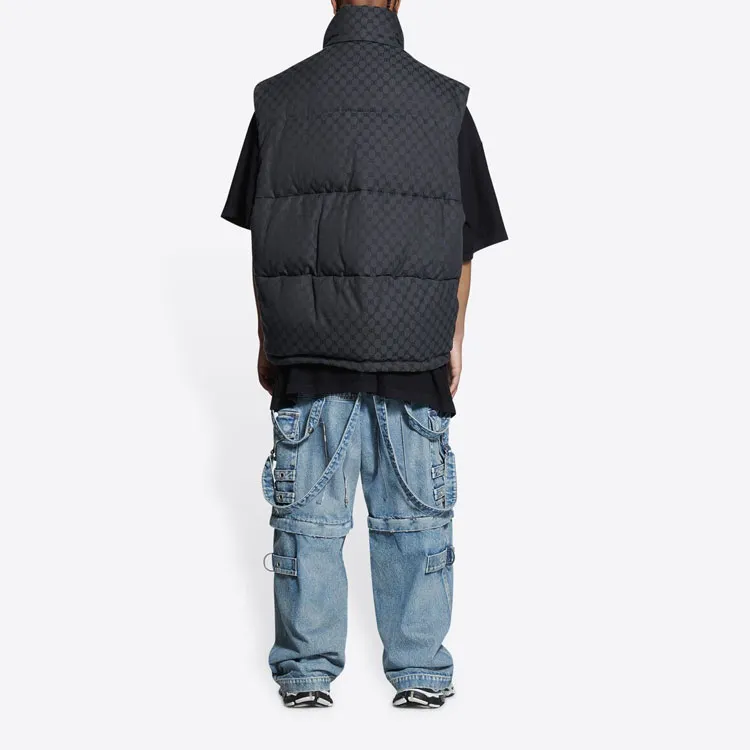GUCCI X Balenciaga Women'ss The Hacker Project Hacker Cocoon Puffer Gilet Vest-3