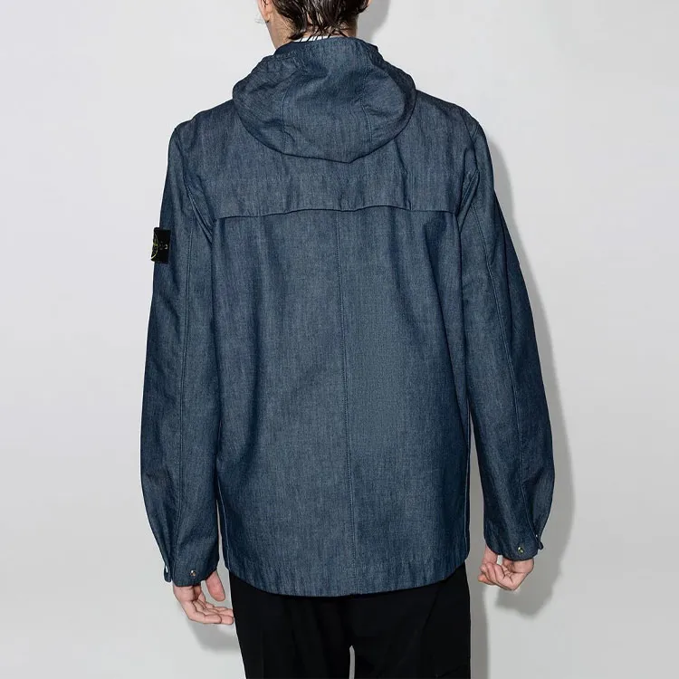 STONE ISLAND Denim Hooded Jacket-5