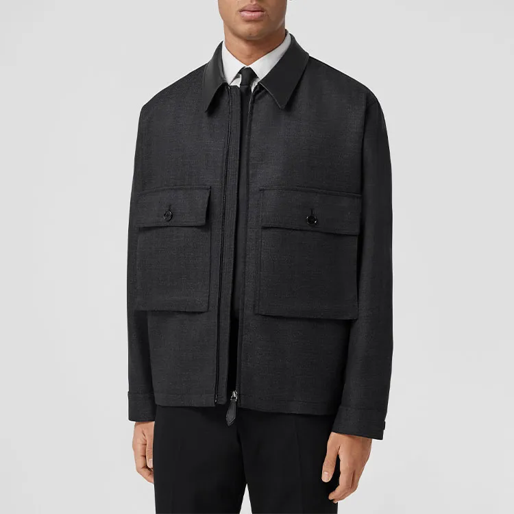 Burberry Jackets Men Gale Gray-2