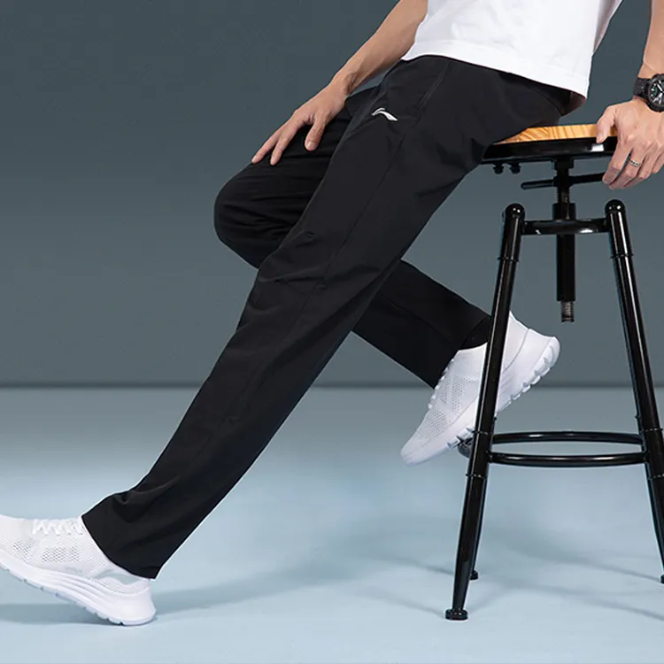 LiNing Knitted Sweatpants Men's Black-3