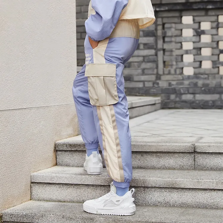 LINING Knitted Sweatpants Women's Purple-5
