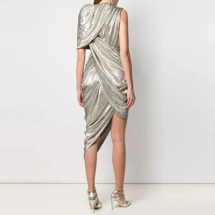 BALMAIN FW21 Sleeveless Dress Women's Gray-2