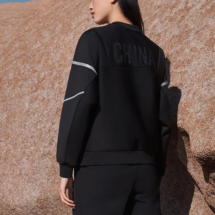 ANTA Sweatshirts Women's Black-3