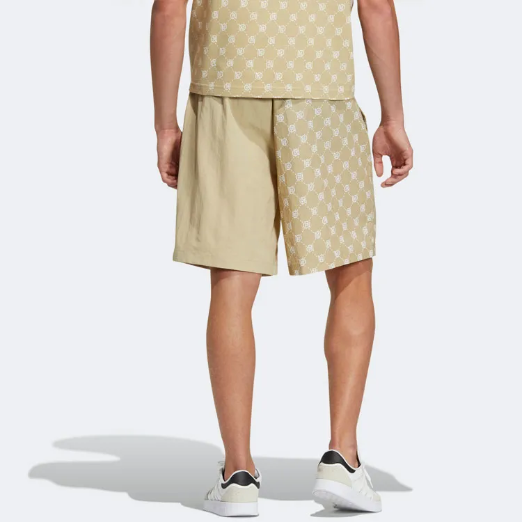Adidas Neo Shorts Men's Brown Yellow-2