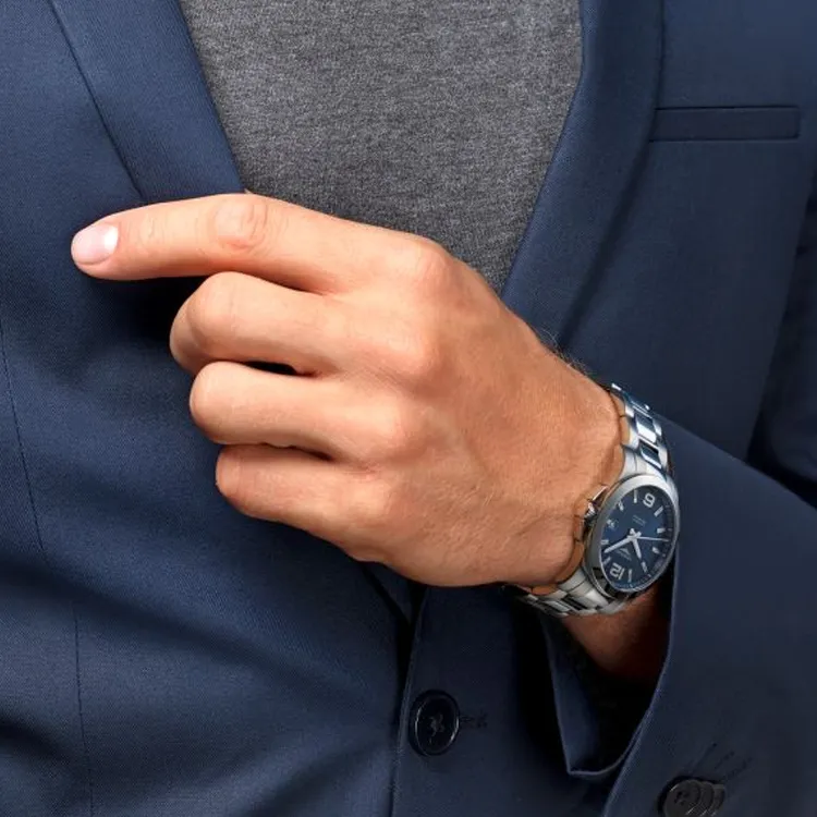 LONGINES Comcast Collection Automatic Mechanical Movement Men's Watch 41mm Blue Dial-5