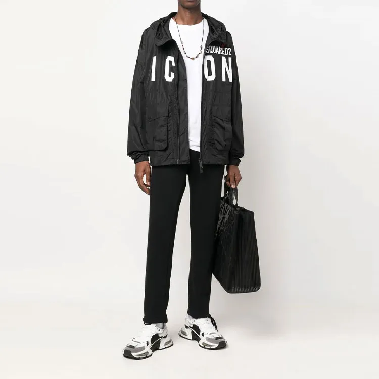 DSQUARED 2 Icon Colour block Logo print Jacket-1
