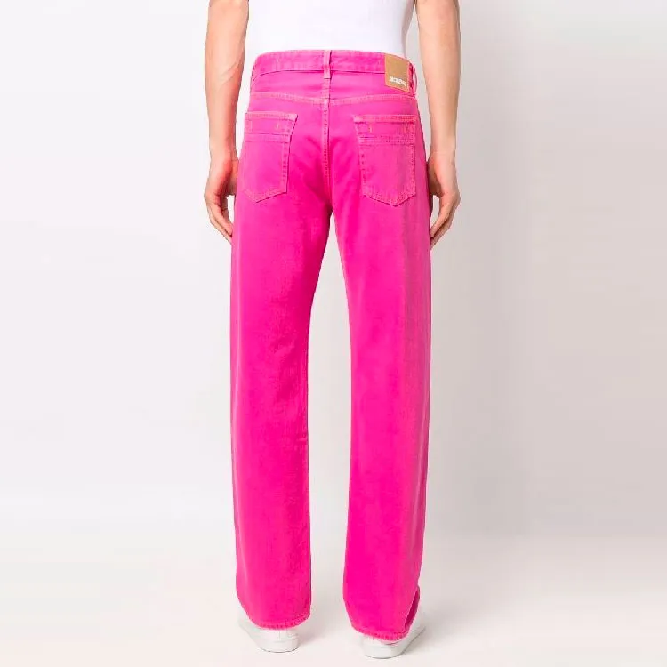 Jacquemus Jeans Men Pink-2