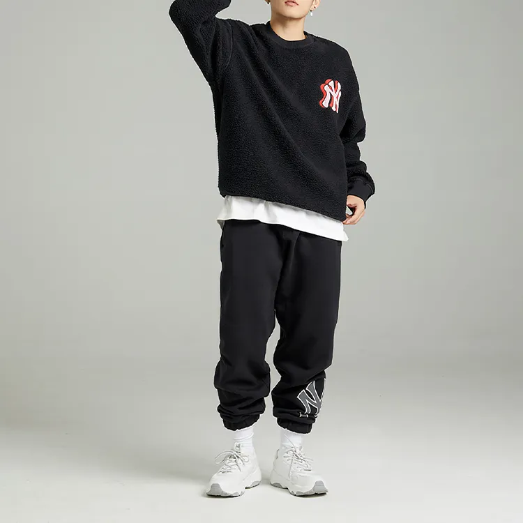 MLB New York Yankees Knitted Sweatpants Unisex Black-2