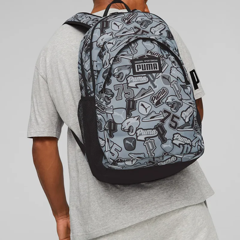 PUMA Fabric Backpack Regular Unisex Light Gray-4