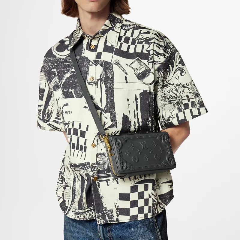LOUIS VUITTON Soft Trunk Wearable Wallet Dark Shadow Gray-7