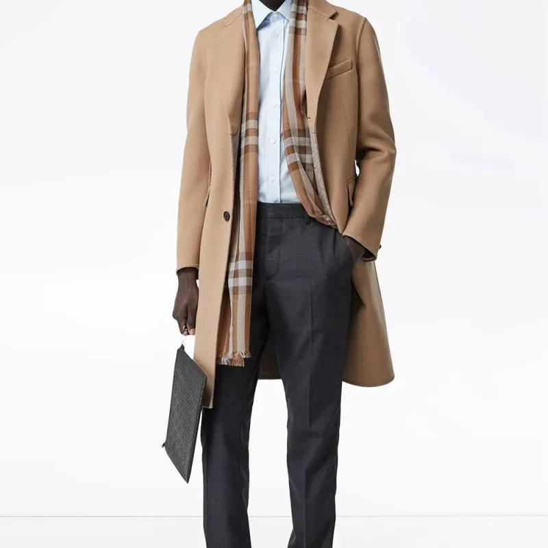 Burberry Knit Scarves Unisex Brown-2
