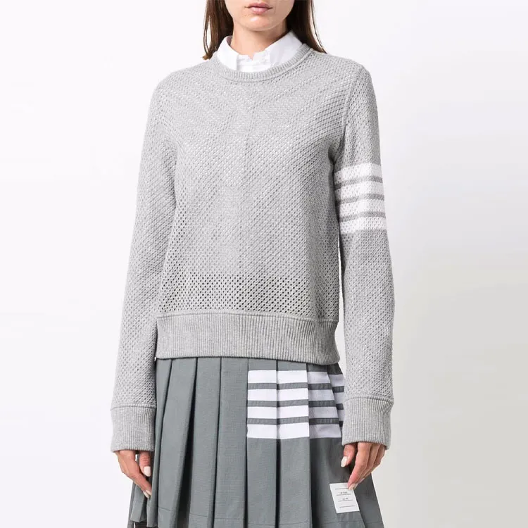 THOM BROWNE· FW21 Knitwear Women's Gray-1
